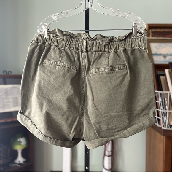 TORRID FIRST @FIT DISTRESSED BOY SHORT SIZE 18 DARK GREEN RUFFLED WAIST - Picture 2 of 13